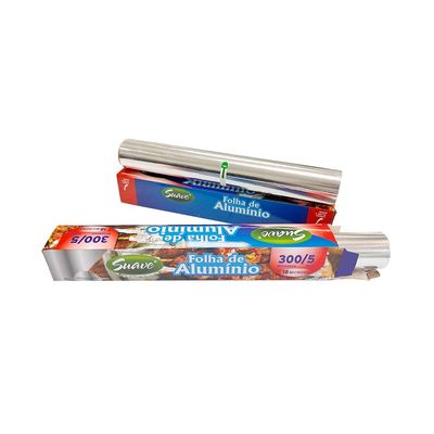 Rulli di foglio di alluminio per uso domestico in argento 8011 per imballaggi da asporto di qualità alimentare