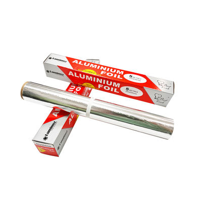 30 micron carta di alluminio 10m con superficie lubrificata per imballaggi alimentari