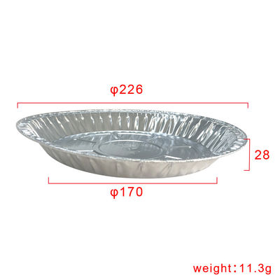 Contenitore per piatti monouso in foglio di alluminio e per la conservazione degli alimenti