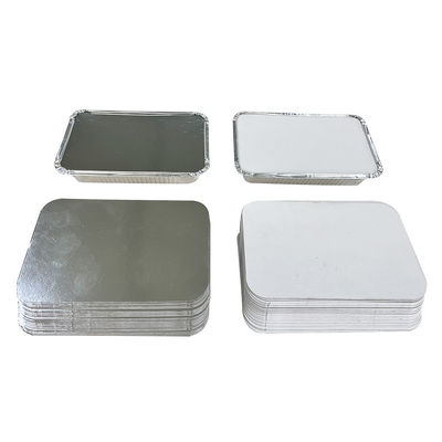 Soluzione di imballaggio alimentare conveniente Scatola monouso in foglio di alluminio per pollo da asporto al barbecue