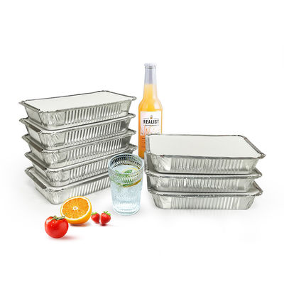 Grado alimentare 8011 Piastra di alluminio usa e getta piatto alimentare rettangolo 8389 con coperchio di carta