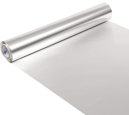 12" 18" 25 micron spessa carta di alluminio di alluminio argento per cucina grigliatura e cottura