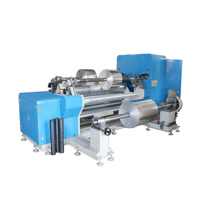 1650mm Aluminum Foil Roll Slitter Rewinder Machine per l'imballaggio di casse Pressione dell'aria 0,6Mpa