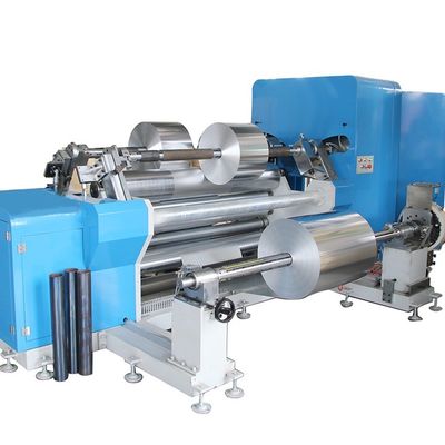 Fabbrica di alimenti 3700 * 1800 * 1500mm Macchina automatica di taglio e riavvolgimento di fogli di alluminio