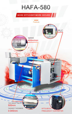 Convenient Aluminum Foil Semi Automatic Rewinding Machine per il tipo di confezionamento della cassa BBQ