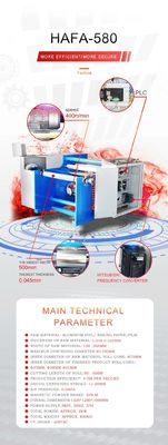 Convenient Aluminum Foil Semi Automatic Rewinding Machine per il tipo di confezionamento della cassa BBQ