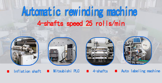 Macchina di riavvolgimento di fogli di alluminio completamente automatica con pannello tattile Weinview e utilizzo