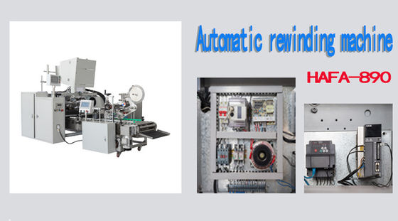Macchina di riavvolgimento di fogli di alluminio completamente automatica con pannello tattile Weinview e utilizzo